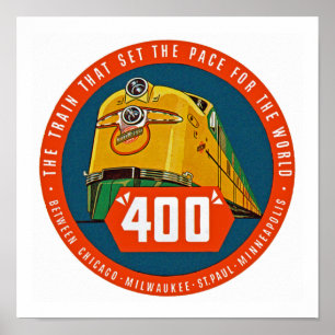 400 ~ "De trein die het pad instelt" Poster