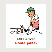 £400 Driver, Zelfde Vijver: Grappige Golf Mok