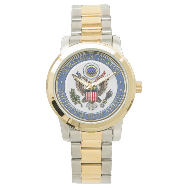 [400] Embleem van het Department of State (DoS) va Horloge (Voorkant)