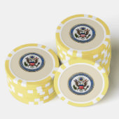 [400] Embleem van het Department of State (DoS) va Poker Chips (Opstapeling)