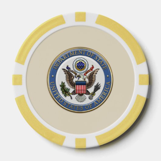 [400] Embleem van het Department of State (DoS) va Poker Chips (Voorkant)