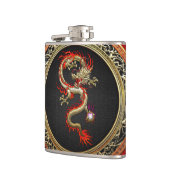 [400] Golden Chinese Dragon Fucanglong Heupfles (Links)