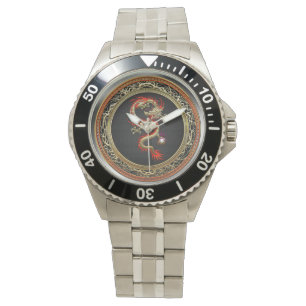 [400] Golden Chinese Dragon Fucanglong Horloge
