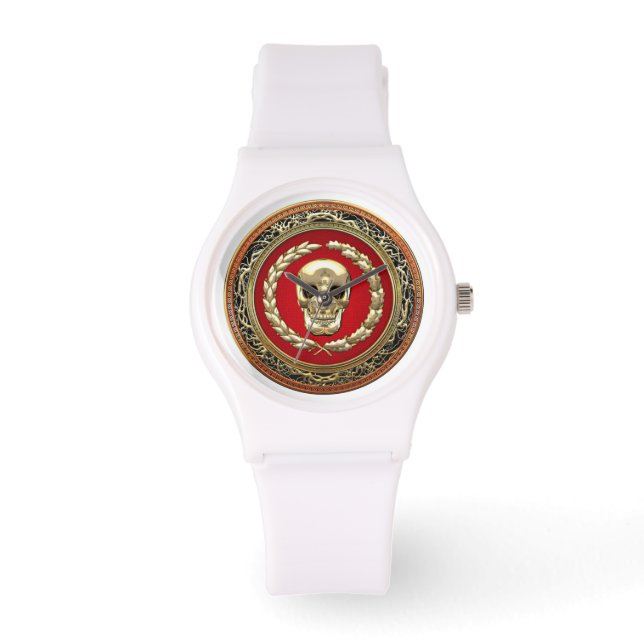 [400] Golden Skull Horloge (Voorkant)