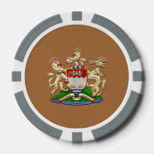 [400] Hongkong Historical 1959-1997 Coat of Arms Pokerchips