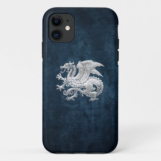 [400] IJslandse draak, Landvætir [Silver] Case-Mate iPhone Case (Achterkant)