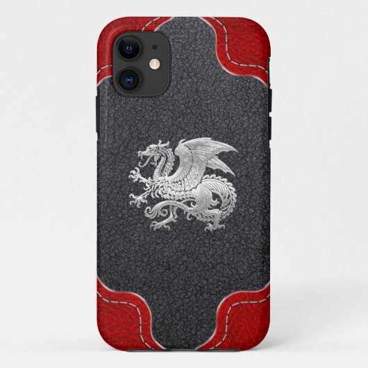 [400] IJslandse draak, Landvætir [Silver] Case-Mate iPhone Case (Achterkant)