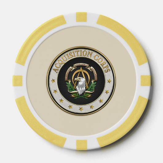 [400] Insignia van het Acquisition Corps (AAC) [3D Poker Chips (Voorkant)