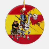 400 jaar Don Quichot @QUIXOTEdotTV Keramisch Ornament (Achterkant)