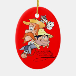 400 jaar met Dulcinea&Don Quichote @QUIXOTEdotTV Keramisch Ornament