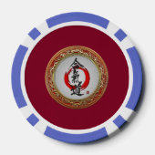 [400] Japanse kalligrafie - Aikido Poker Chips (Achterkant)
