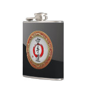 [400] Japanse kalligrafie - Karate-do Heupfles (Links)