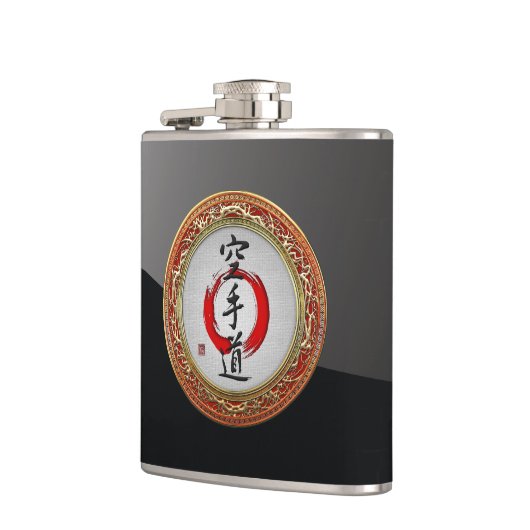 [400] Japanse kalligrafie - Karate-do Heupfles (Links)