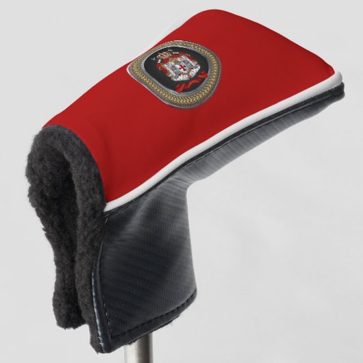[400] Knachten Templar Coat of Arms Golfheadcover (3/4 voorkant)