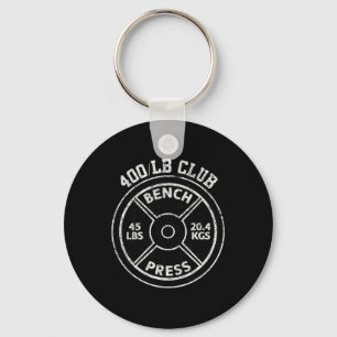 400 Lbs Pond Bankdruk Club Gym Gewichtheffen P Sleutelhanger