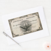 400 Livres French Revolution Assignat Bank Note Rechthoekige Sticker (Envelop)