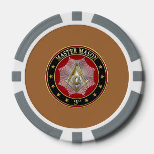 [400] Master Mason - 3rd graads Square & Compass Poker Chips