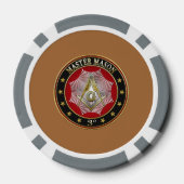 [400] Master Mason - 3rd graads Square & Compass Poker Chips (Achterkant)