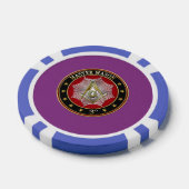 [400] Master Mason - 3rd graads Square & Compass Poker Chips (Enkel)