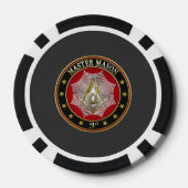 [400] Master Mason - 3rd graads Square & Compass Pokerchips (Achterkant)