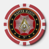 [400] Master Mason - 3rd graads Square & Compass Pokerchips (Voorkant)