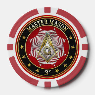 [400] Master Mason - 3rd graads Square & Compass Pokerchips