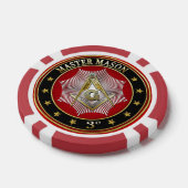 [400] Master Mason - 3rd graads Square & Compass Pokerchips (Enkel)