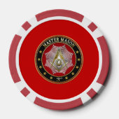 [400] Master Mason - 3rd graads Square & Compass Pokerchips (Achterkant)
