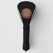 [400] Master Mason - Gold Square & Compass Golfheadcover (Voorkant)