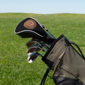 [400] Master Mason - Gold Square & Compass Golfheadcover (Insitu)