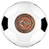 [400] Master Mason - Gold Square & Compass Voetbal (Gedraaid)