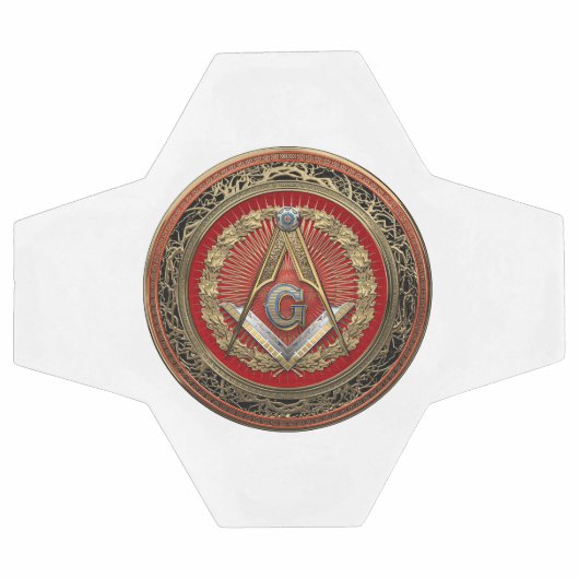 [400] Master Mason - Gold Square & Compass Voetbal (Enkel)