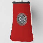 [400] Master Mason - Silver Square & Compass Golfheadcover (Draai 90)
