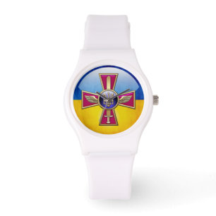 [400] Oekraïense luchtmacht Emblem Horloge