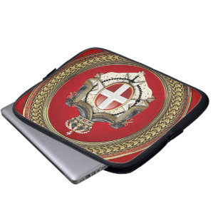 [400] Orde van Malta - Mom-wapenschild Laptop Sleeve
