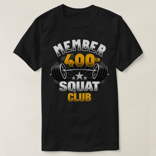 400 Pound Squat Club  T-shirt (Design voorkant)