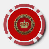 [400] Princess King-Queen Crown [Belg.Gold] Pokerchips (Achterkant)