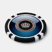 [400] Princess King-Queen Crown [Zilver] Poker Chips (Enkel)