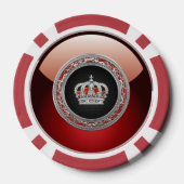 [400] Princess King-Queen Crown [Zilver] Pokerchips (Achterkant)