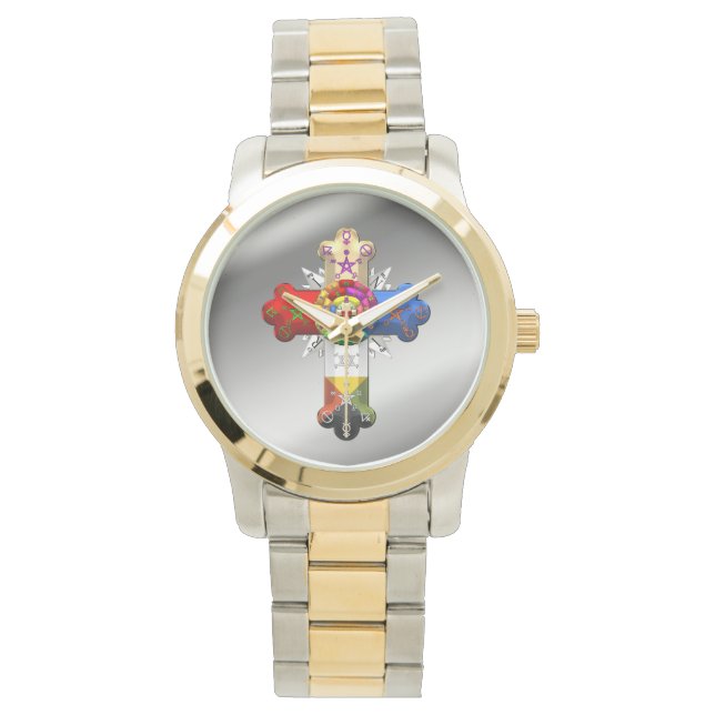 [400] Rosy Cross (Roos Croix) Horloge (Voorkant)