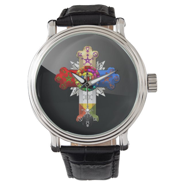 [400] Rosy Cross (Roos Croix) Horloge (Voorkant)