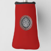 [400] Sacred Celtic Silver Knot Cross Golfheadcover (Draai 90)