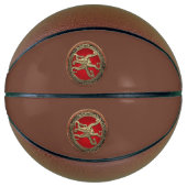 [400] Sacred Gold Octopus in Defensief Posture Basketbal (Voorkant)