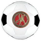 [400] Sacred Gold Octopus in Defensief Posture Voetbal (Gedraaid)