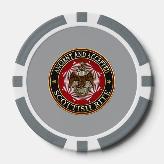 [400] Scottish Rite Double-kopeagle Pokerchips (Voorkant)