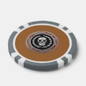[400] Silver Skull Poker Chips (Enkel)