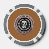 [400] Silver Skull Poker Chips (Achterkant)
