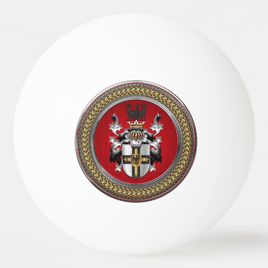 [400] Teutonic Wapenschild van de Orde Pingpongbal (Voorkant)