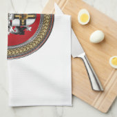 [400] Teutonische wapenschild Theedoek (Quarter Fold)