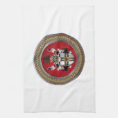 [400] Teutonische wapenschild Theedoek (Verticaal)